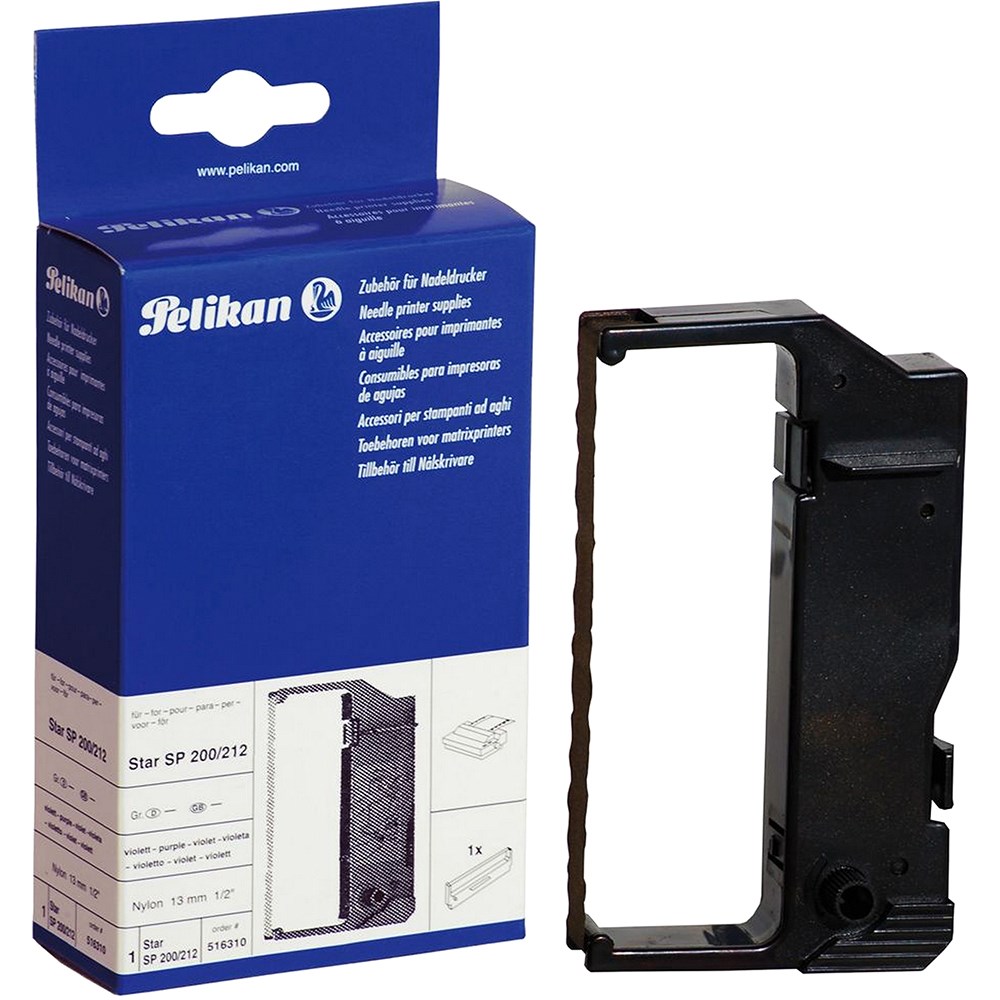 Pelikan 516310 Ribbon Compatible With Star SP200/212 Purple