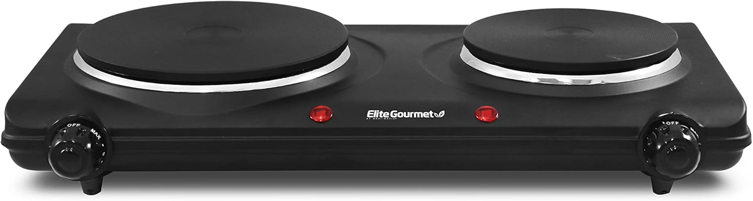 Elite Cuisine anafe eléctrico con control de doble temperatura Elite Cuisine anafe eléctrico con control de doble temperatura
