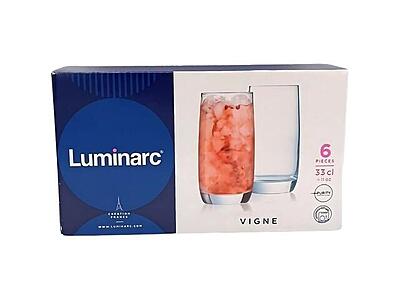 Vigne 33 CL طقم كاسات عصير لومينارك  6 كاسات