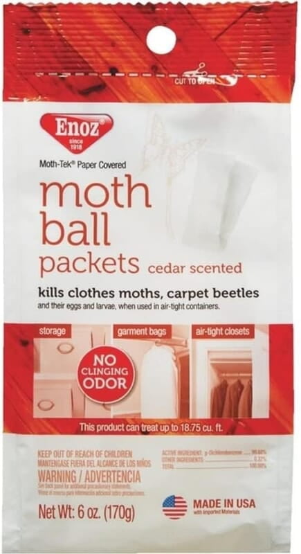 Enoz Moth Ball Packets - Ceder Scented