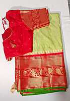 C237: Ready To Ship Beautiful Gadwal Silk Saree With Stitched Blouse C237: Ready To Ship Beautiful Gadwal Silk Saree With Stitched Blouse