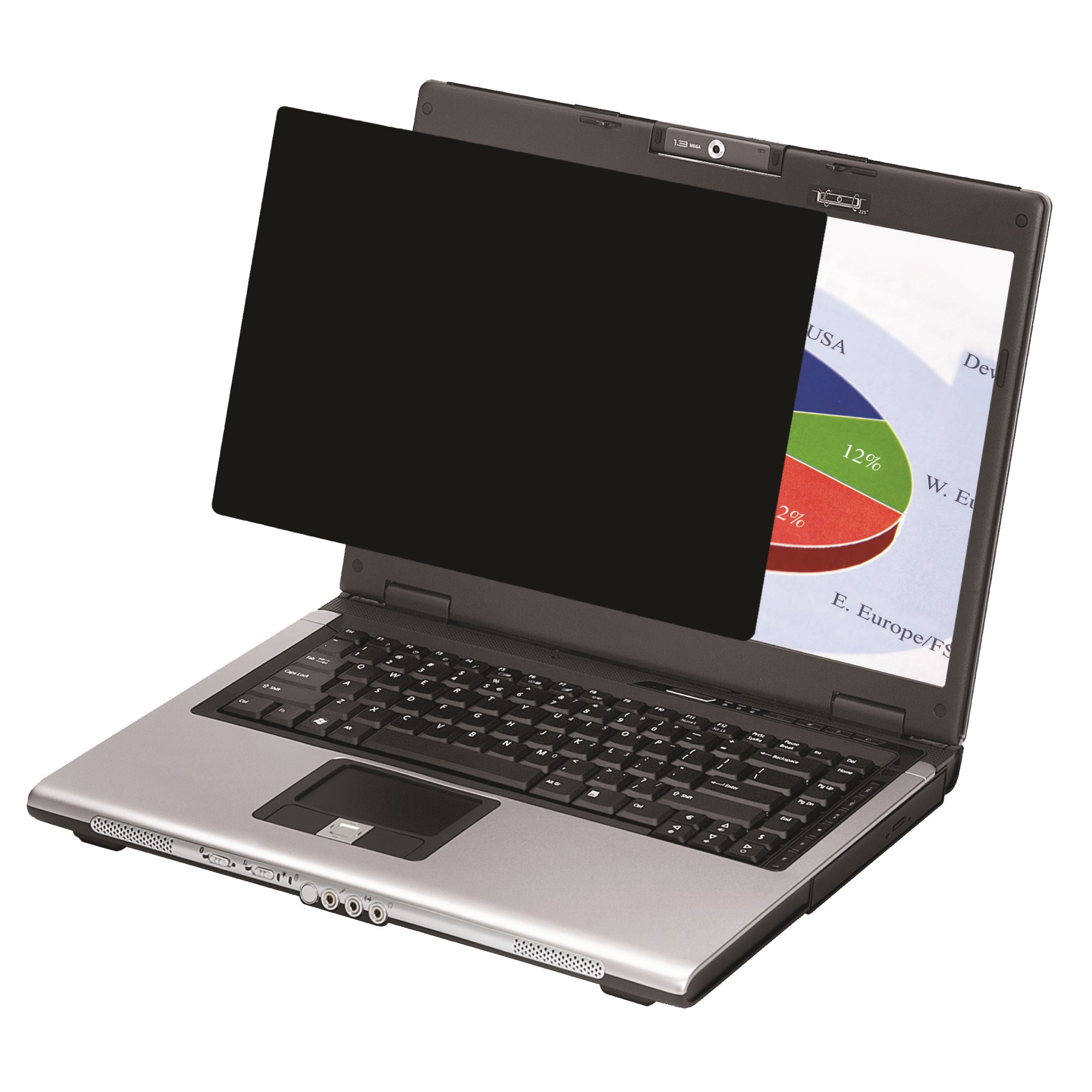 Fellowes PrivaScreen Privacy Filter 17 Inch Widescreen Monitor Black
