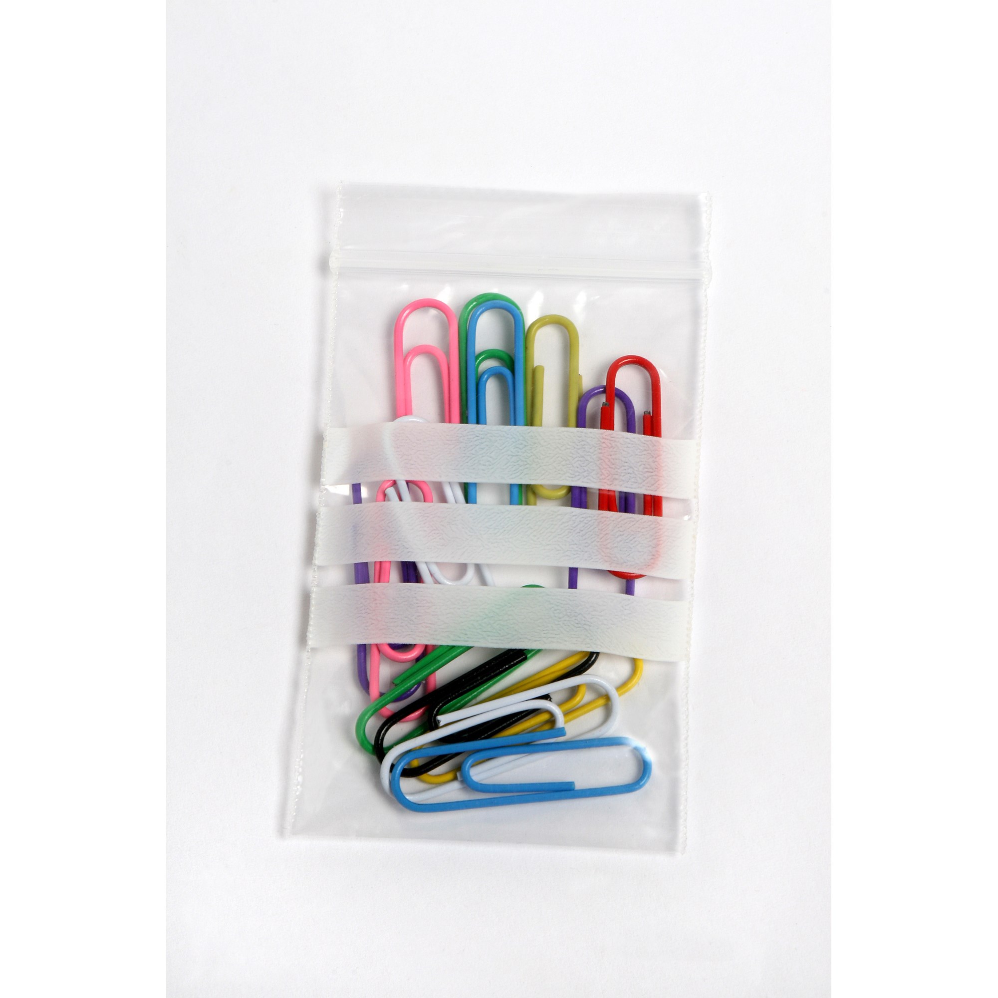Cumberland Press Seal Plastic Bags Write On 50 x 75mm 50 Micron Clear Pack Of 100