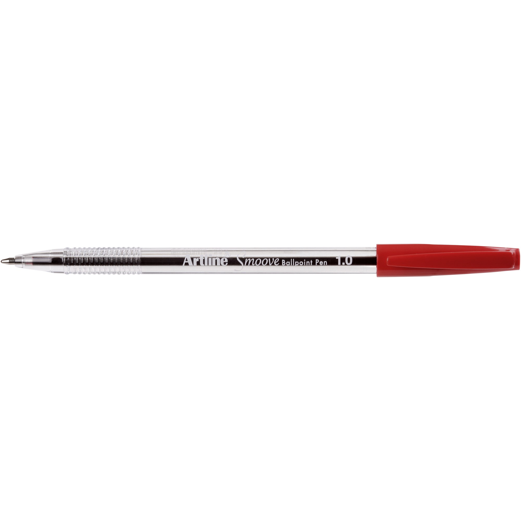 Artline 8210 Smoove Ballpoint Pen Medium 1mm Red Box of 12
