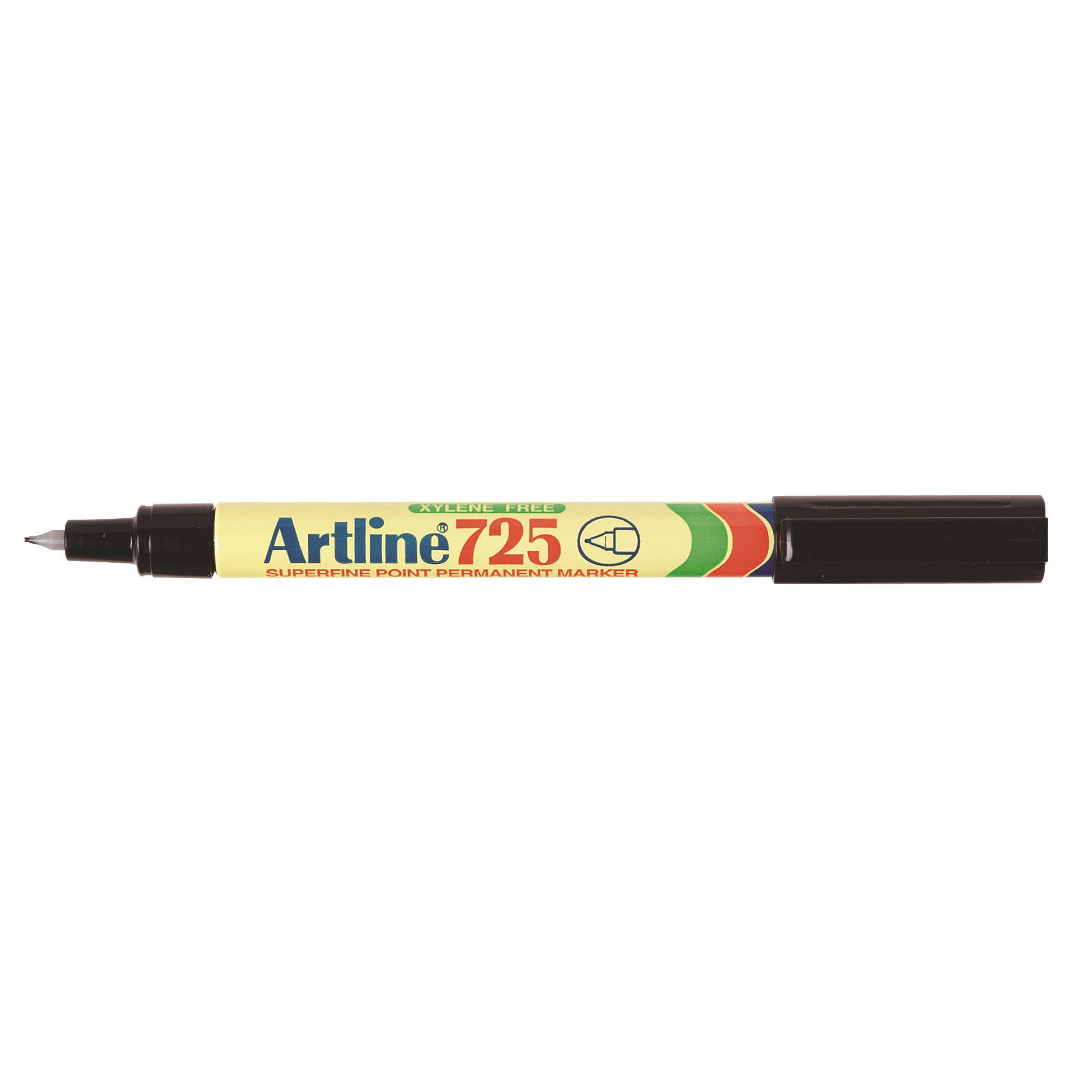 Artline 725 Permanent Marker Bullet 0.4mm Black Box 12