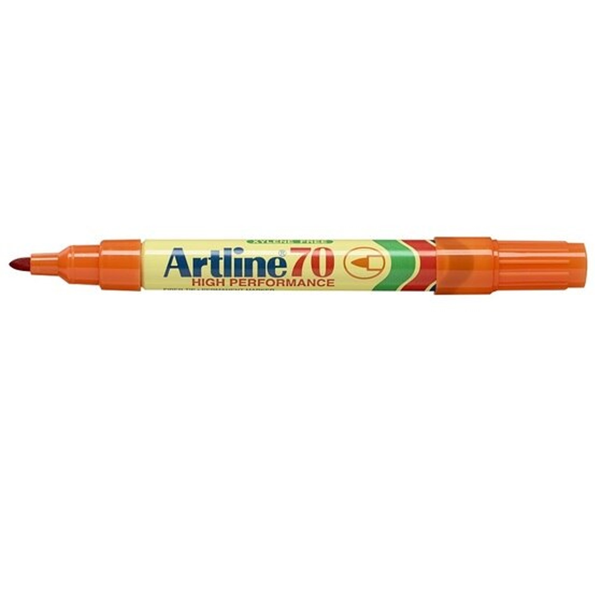 Artline 70 Permanent Markers Bullet 1.5mm Orange Box  Of 12
