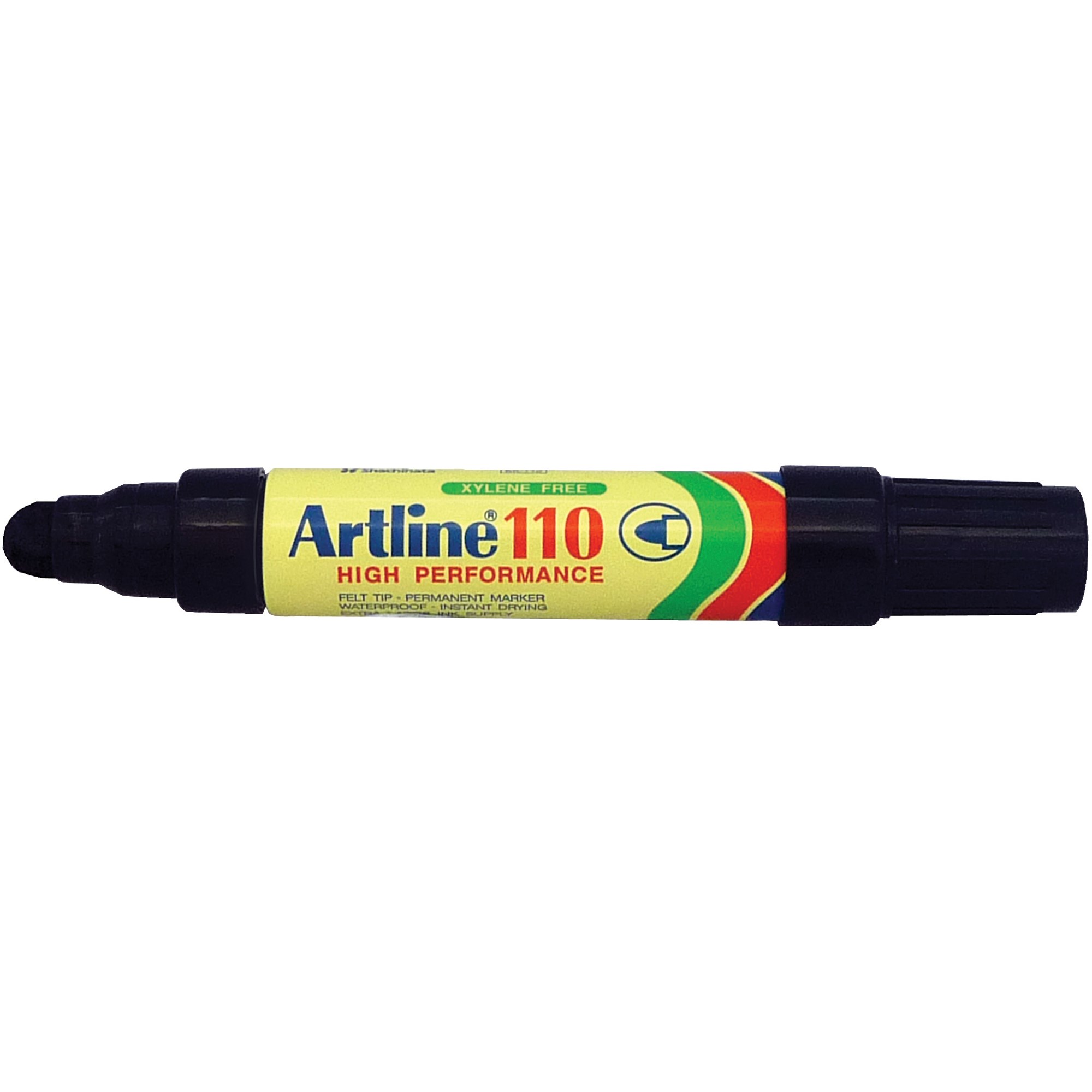 Artline 110 Jumbo Permanent Marker Bullet 4mm Black Box 6