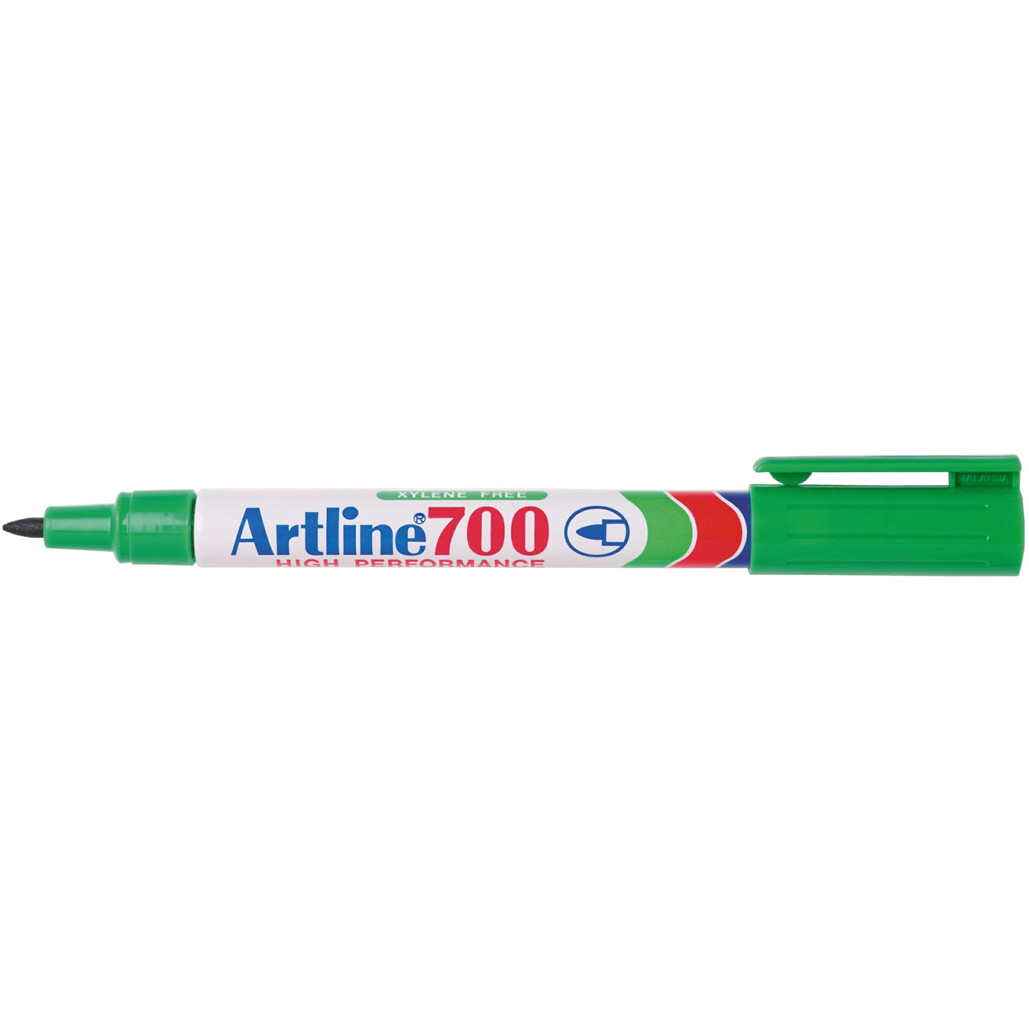 Artline 700 Permanent Markers Fine Bullet 0.7mm Green Box  Of 12