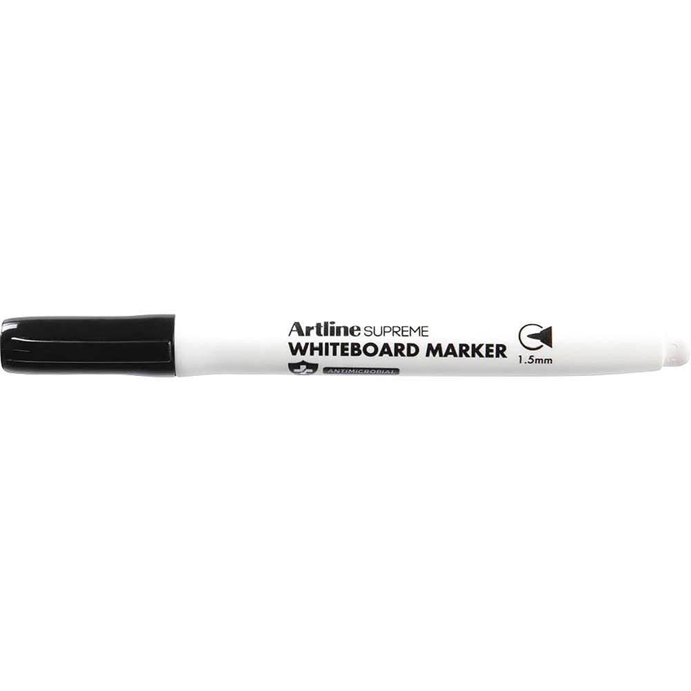 Artline Supreme Whiteboard Marker Bullet 1.5mm Black