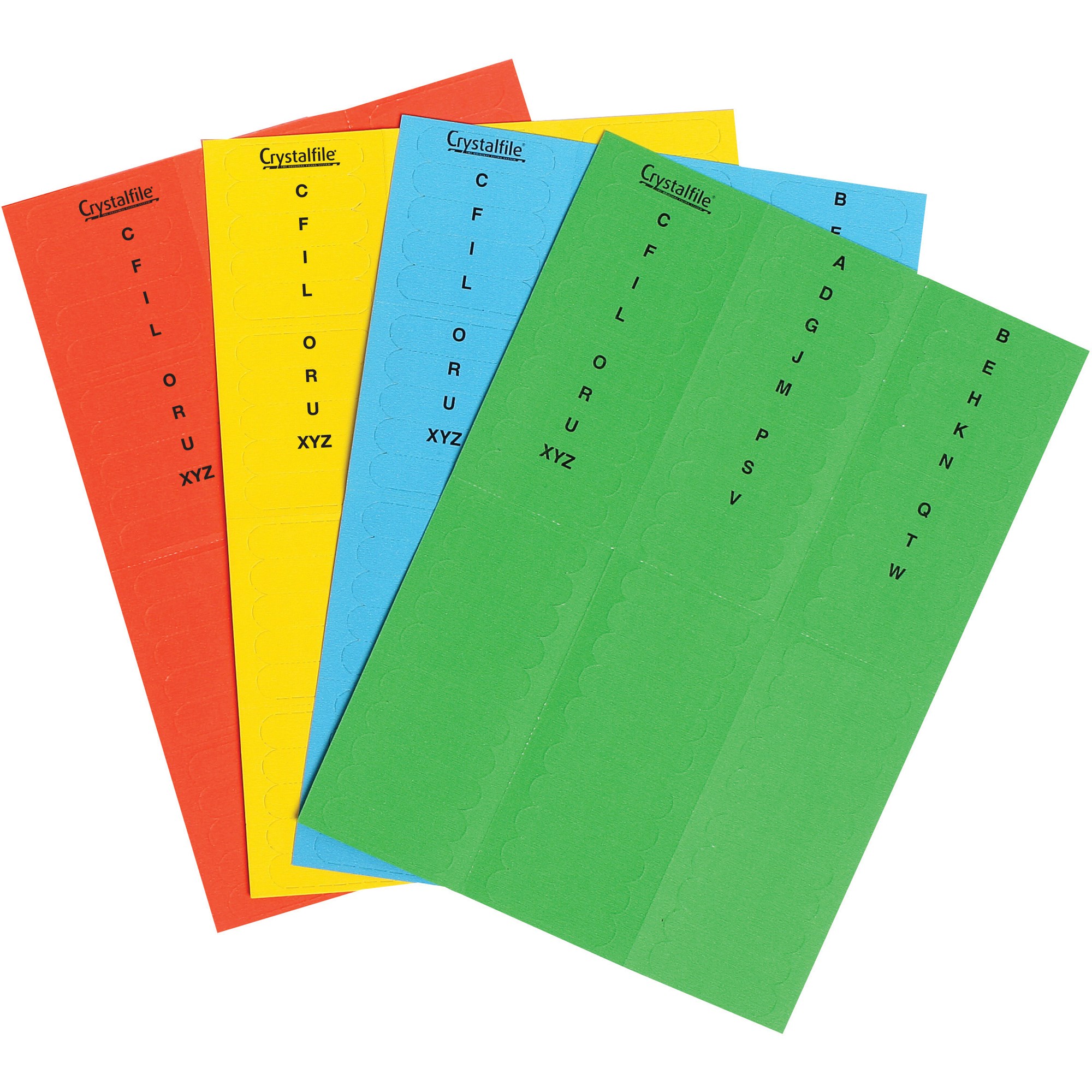 Crystalfile Indicator Tabs Inserts A-Z Red Pack Of 60