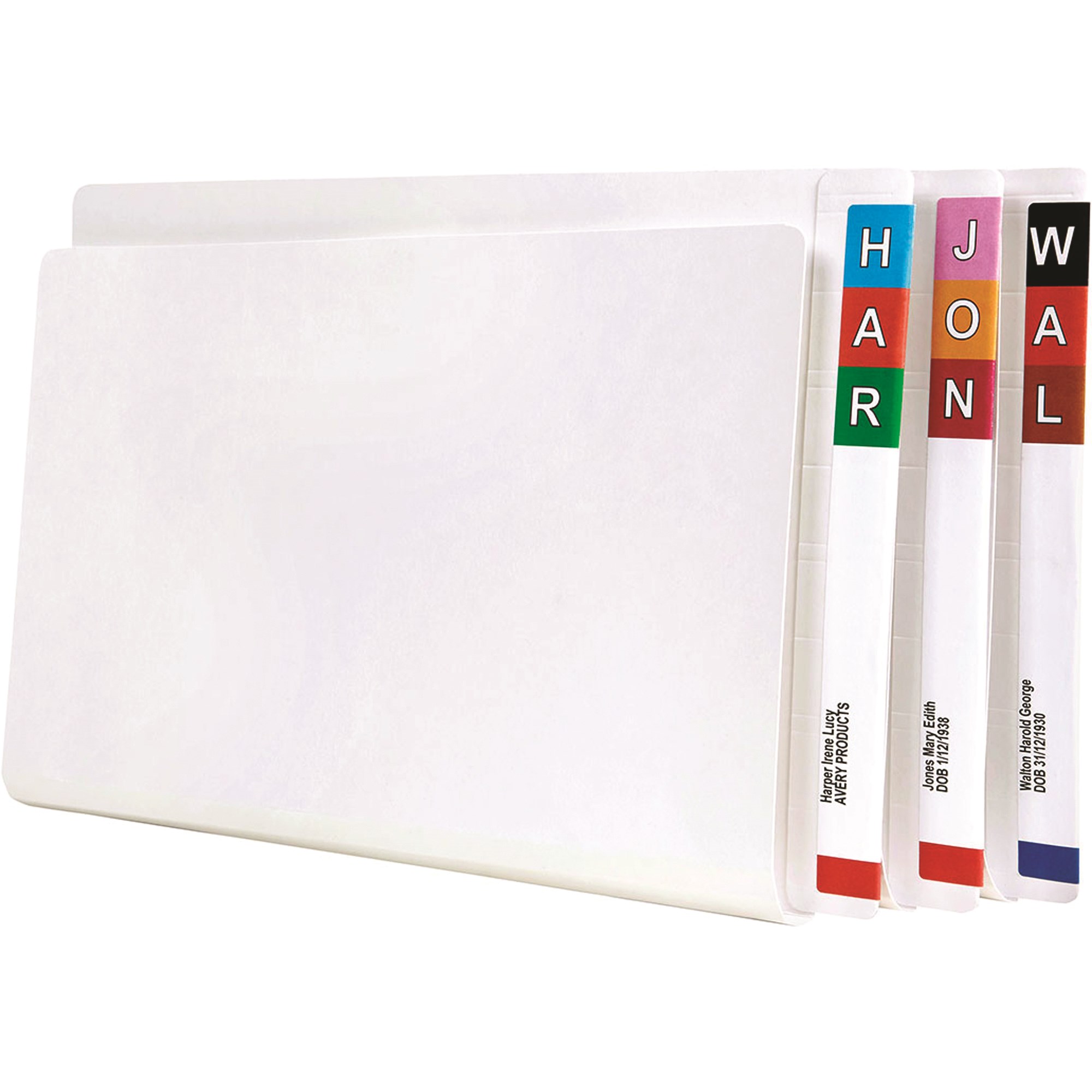 Avery Lateral Shelf Files With Tubeclip Fastener Foolscap White Box  Of 100