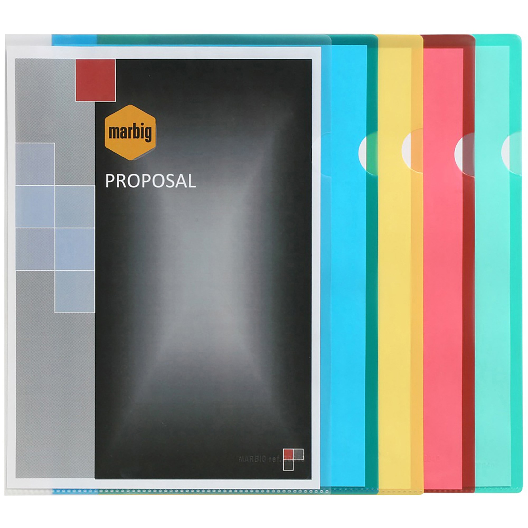 Marbig Letter Files A4 Polypropylene Blue Pack Of 100
