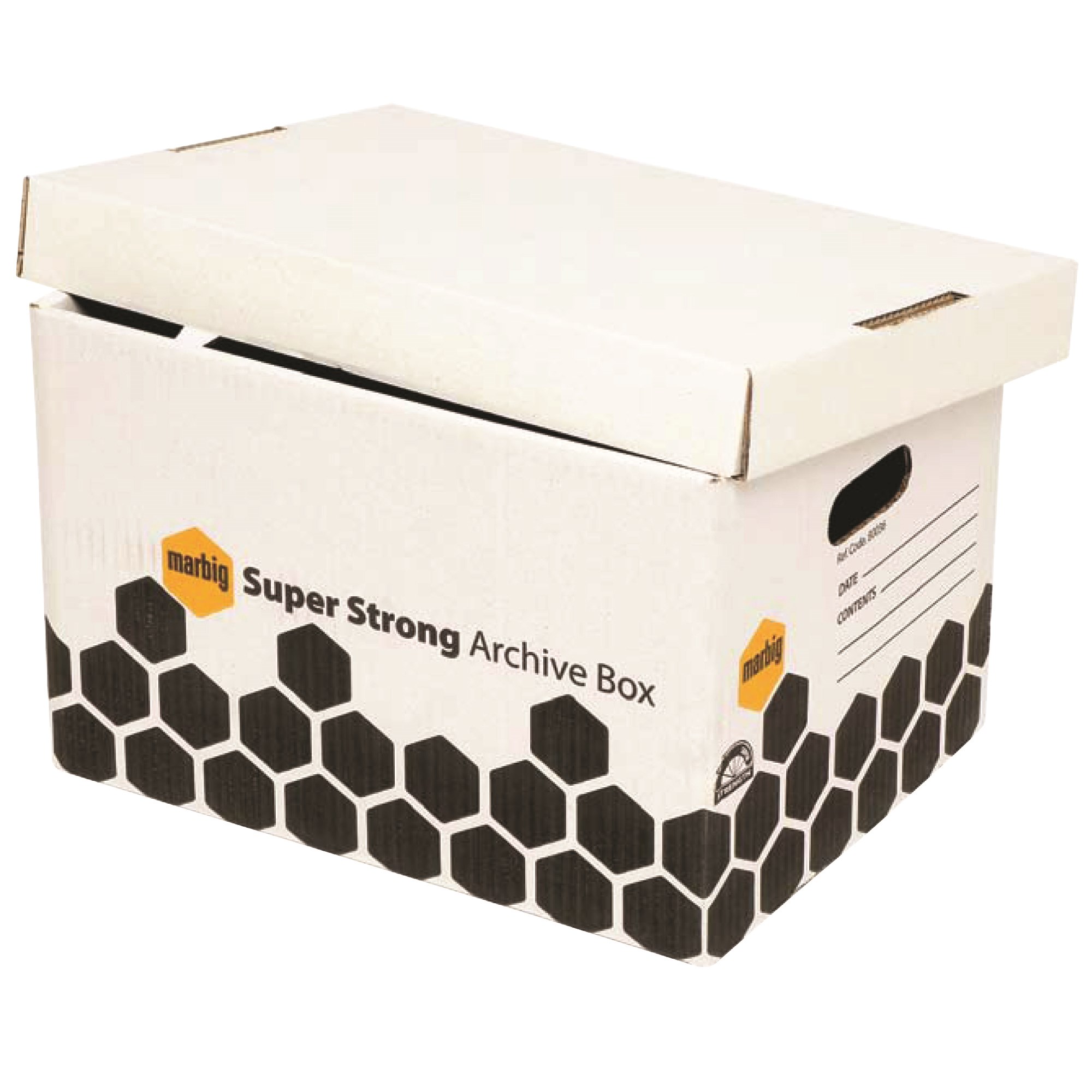 Marbig Enviro Super Strong Archive Box 320W x 420D x 260mmH White