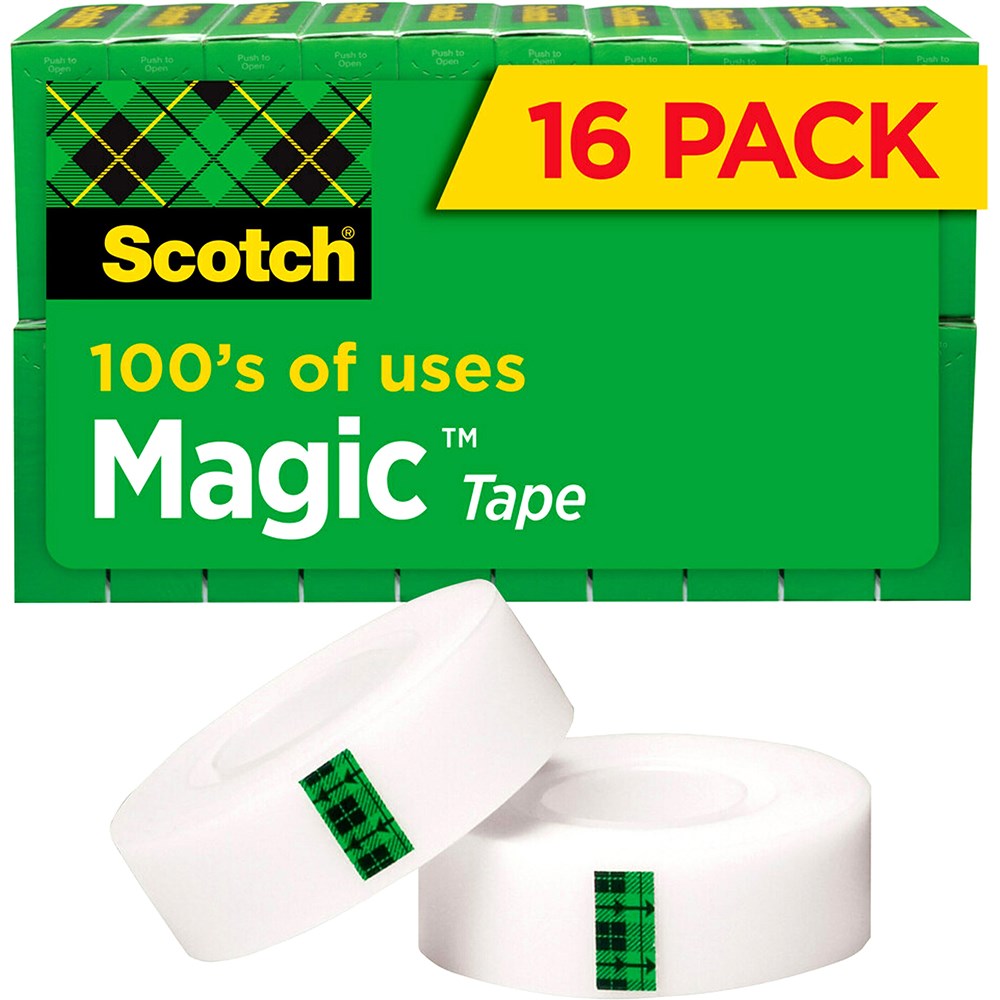 Scotch 810-16 Magic Tape 19mmx25.4m MultiPack Pack of 16