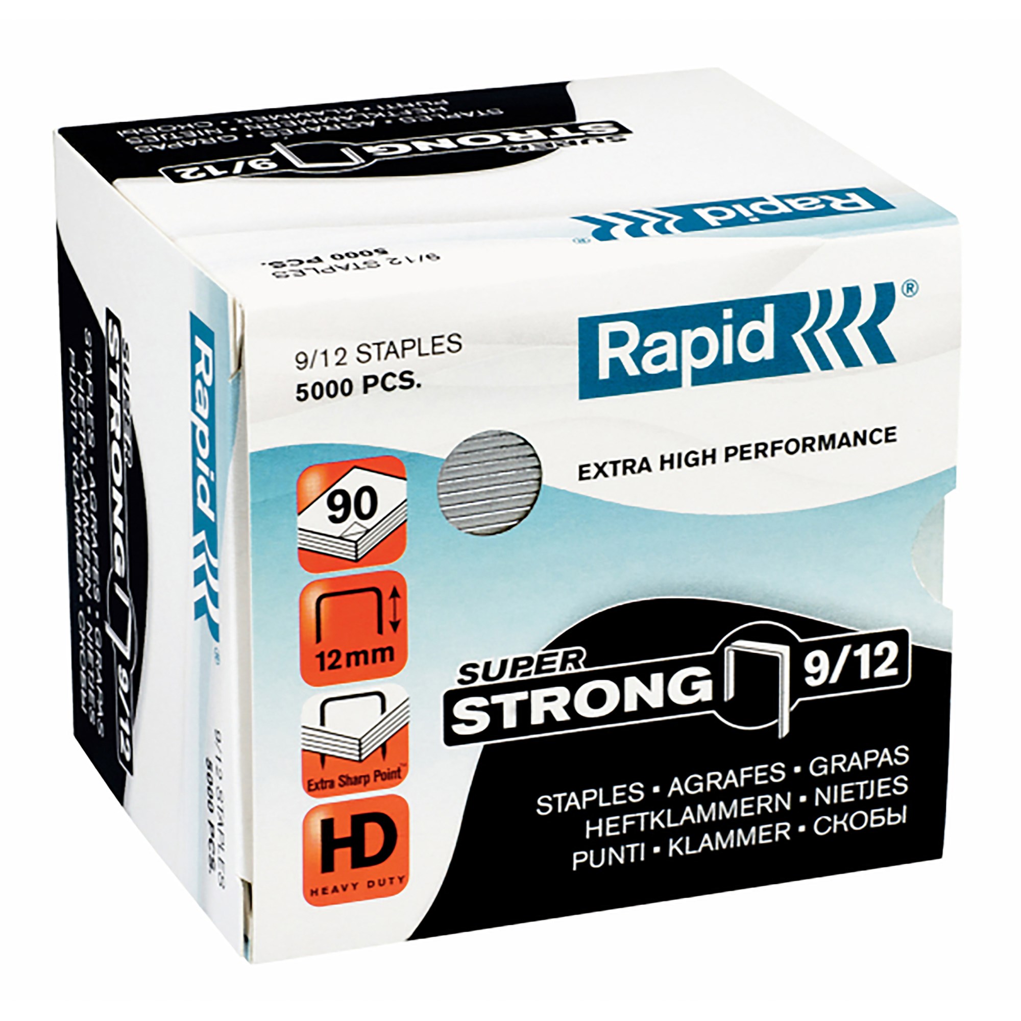 Rapid Staples Super Strong 9/12 Box  Of 5000