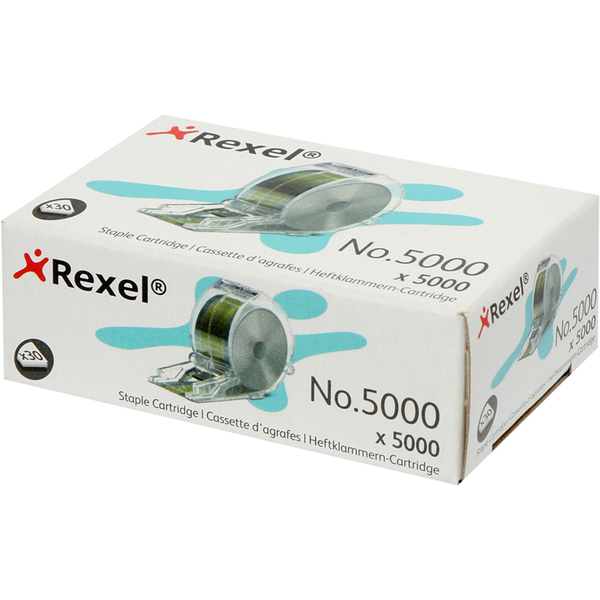 Rexel Staples Cartridge For Stella 30 Electric Stapler No.5000 Box Of 5000