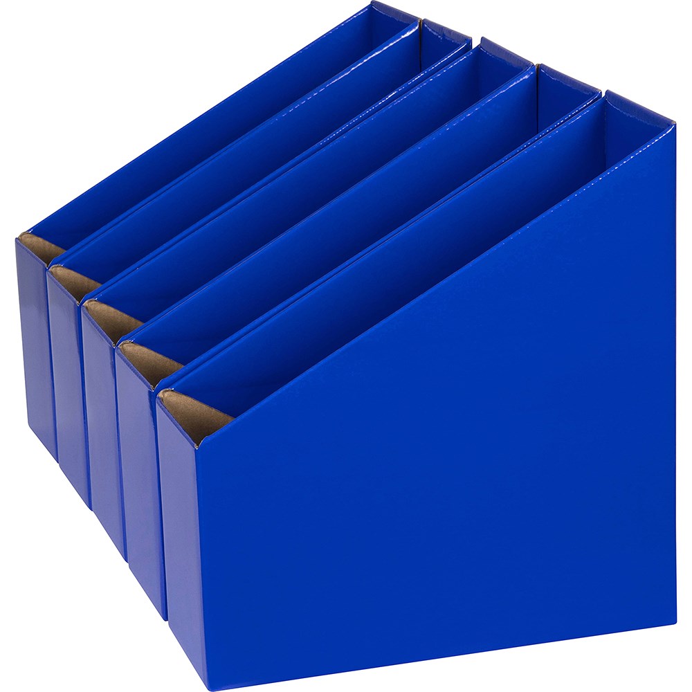 Marbig Book Box es Small 90W x 250D x 270mmH Blue Pack Of 5