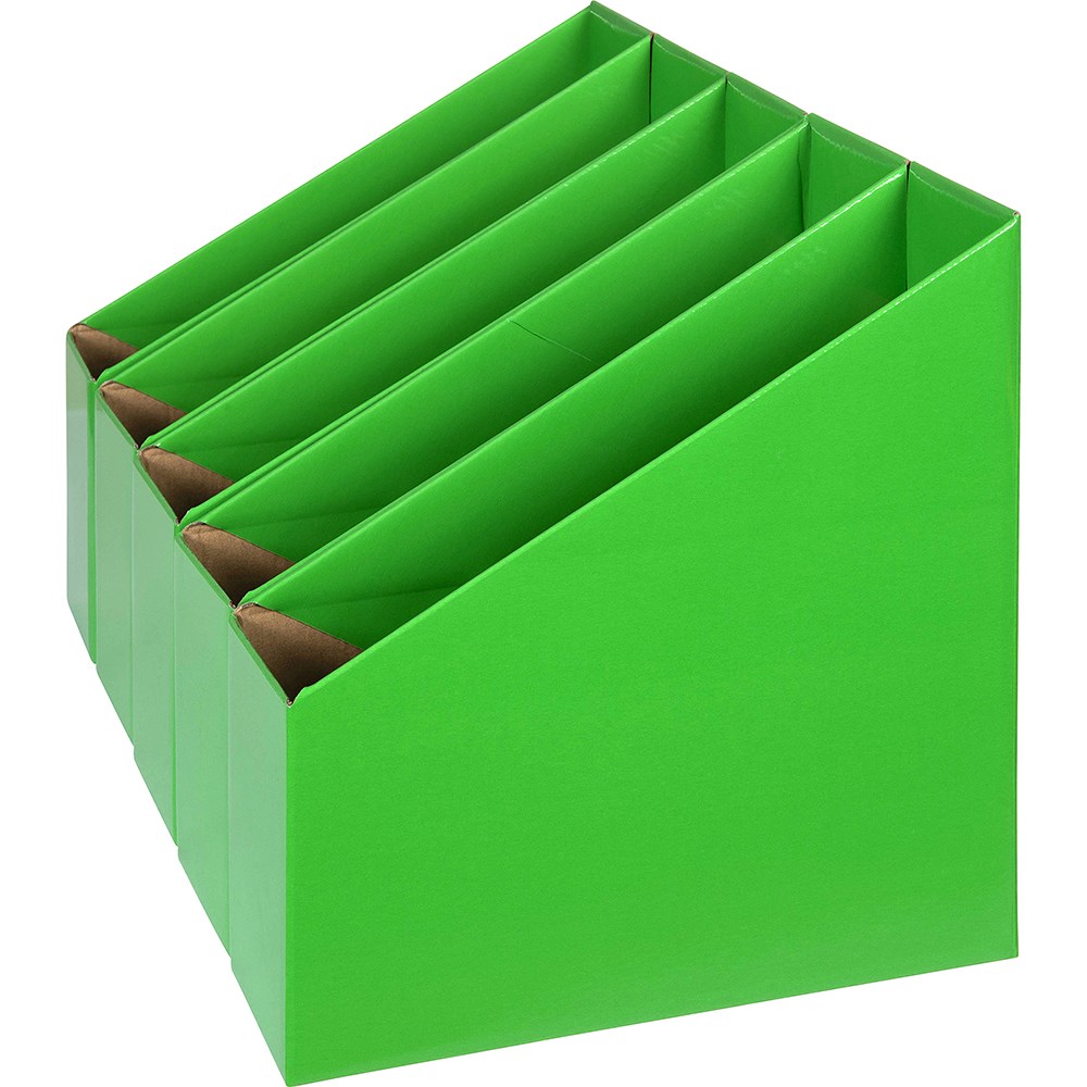 Marbig Book Box es Small 90W x 250D x 270mmH Green Pack Of 5