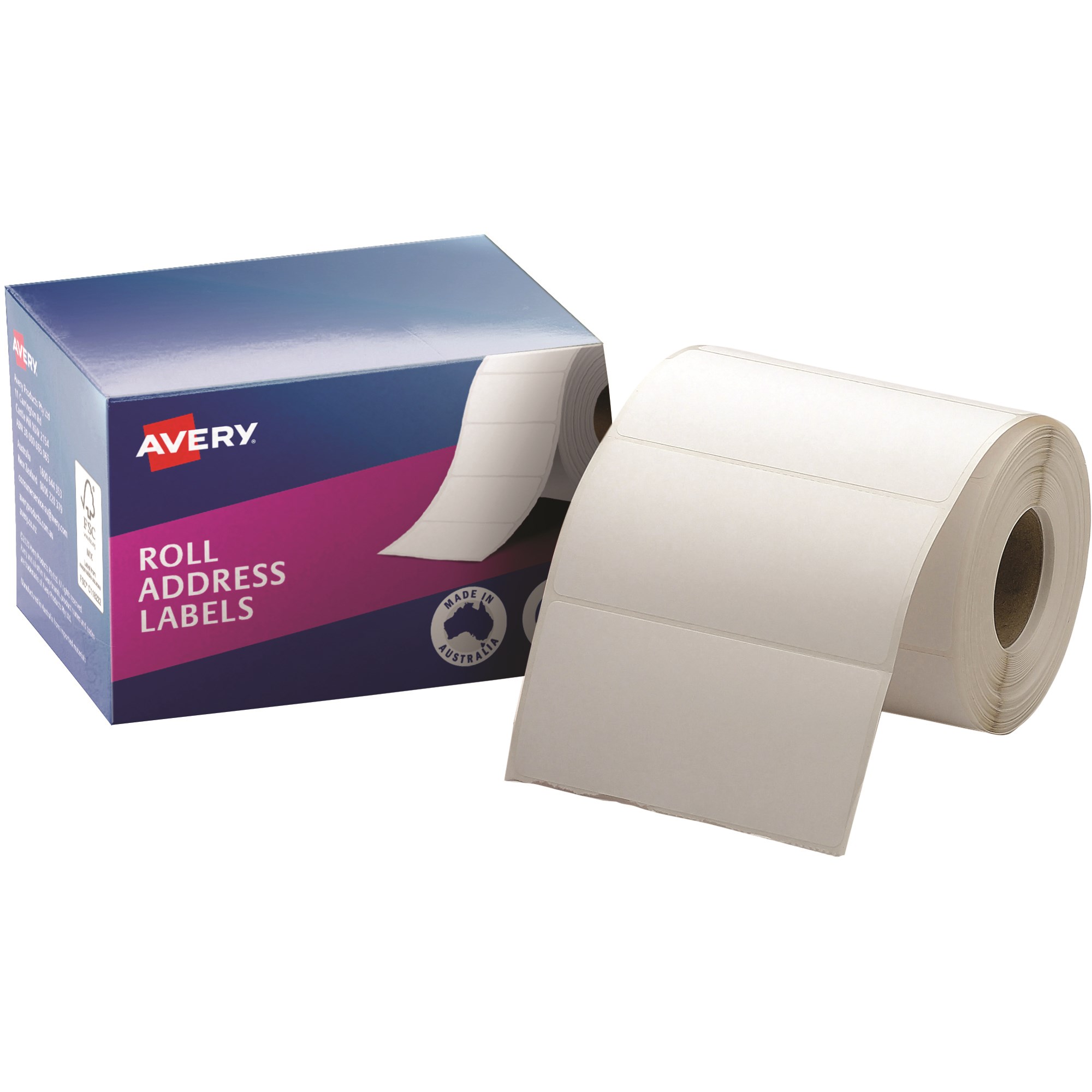 Avery Permanent Address Labels 102x49mm Write On White Box Of 500