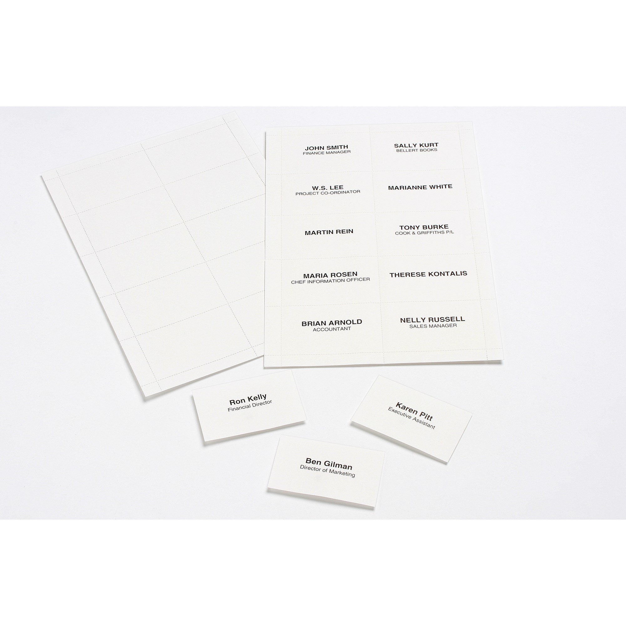 Rexel ID Convention Insert Cards For Name Badge ID Holder 90 x 54mm White Box Of 250