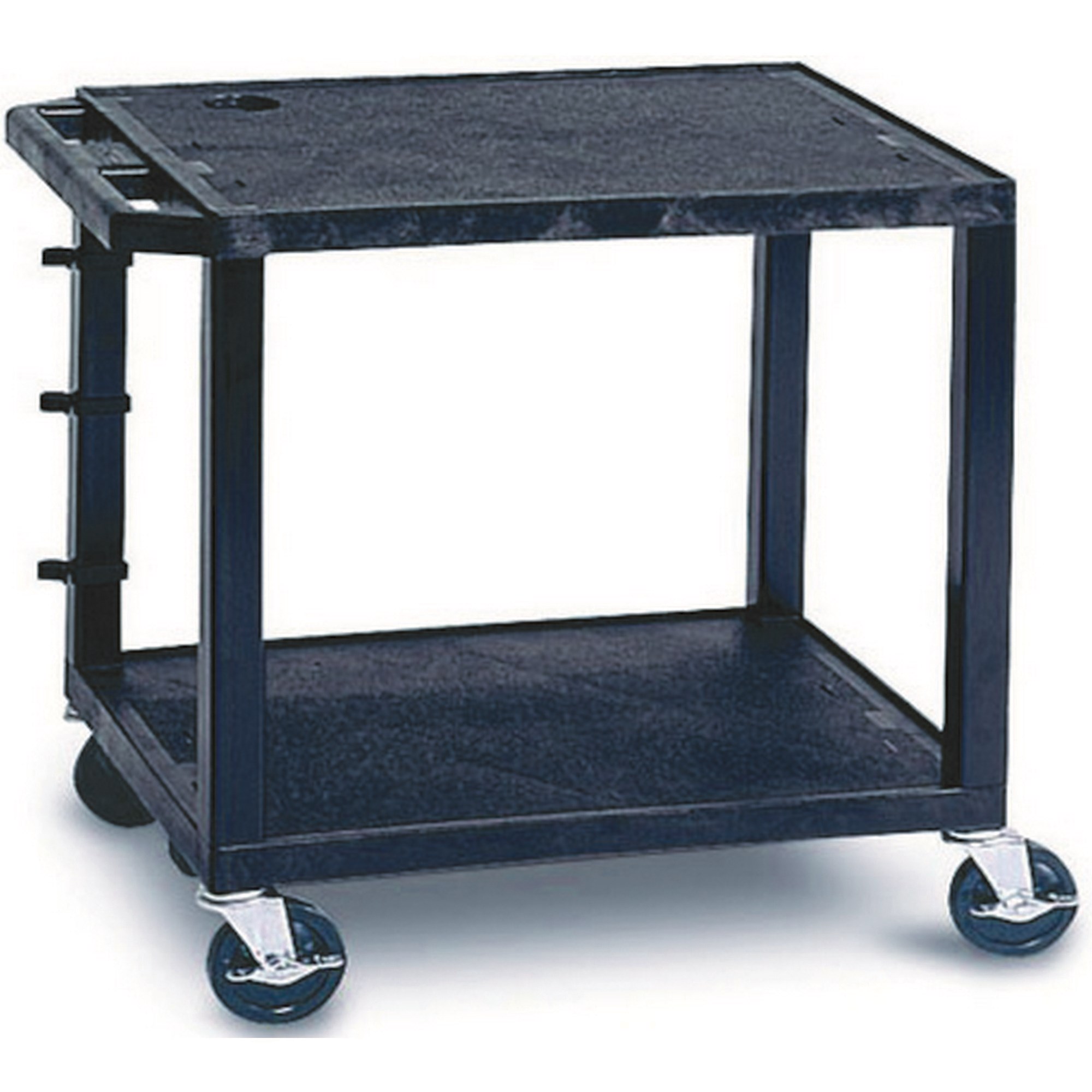 Tuffy Utility Trolley 2 Shelf 66cmH Black