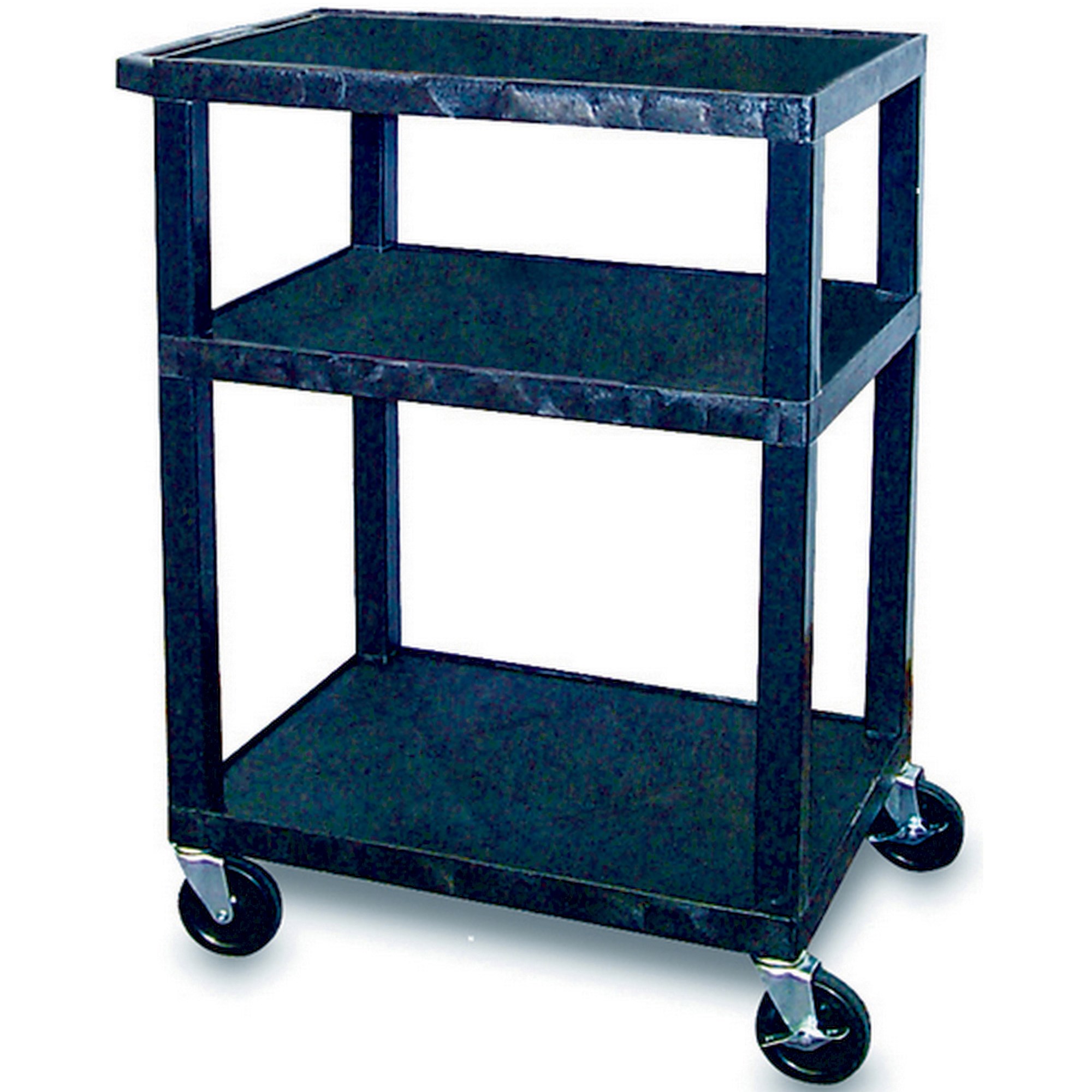 Tuffy Utility Trolley 3 Shelf 86cmH Black