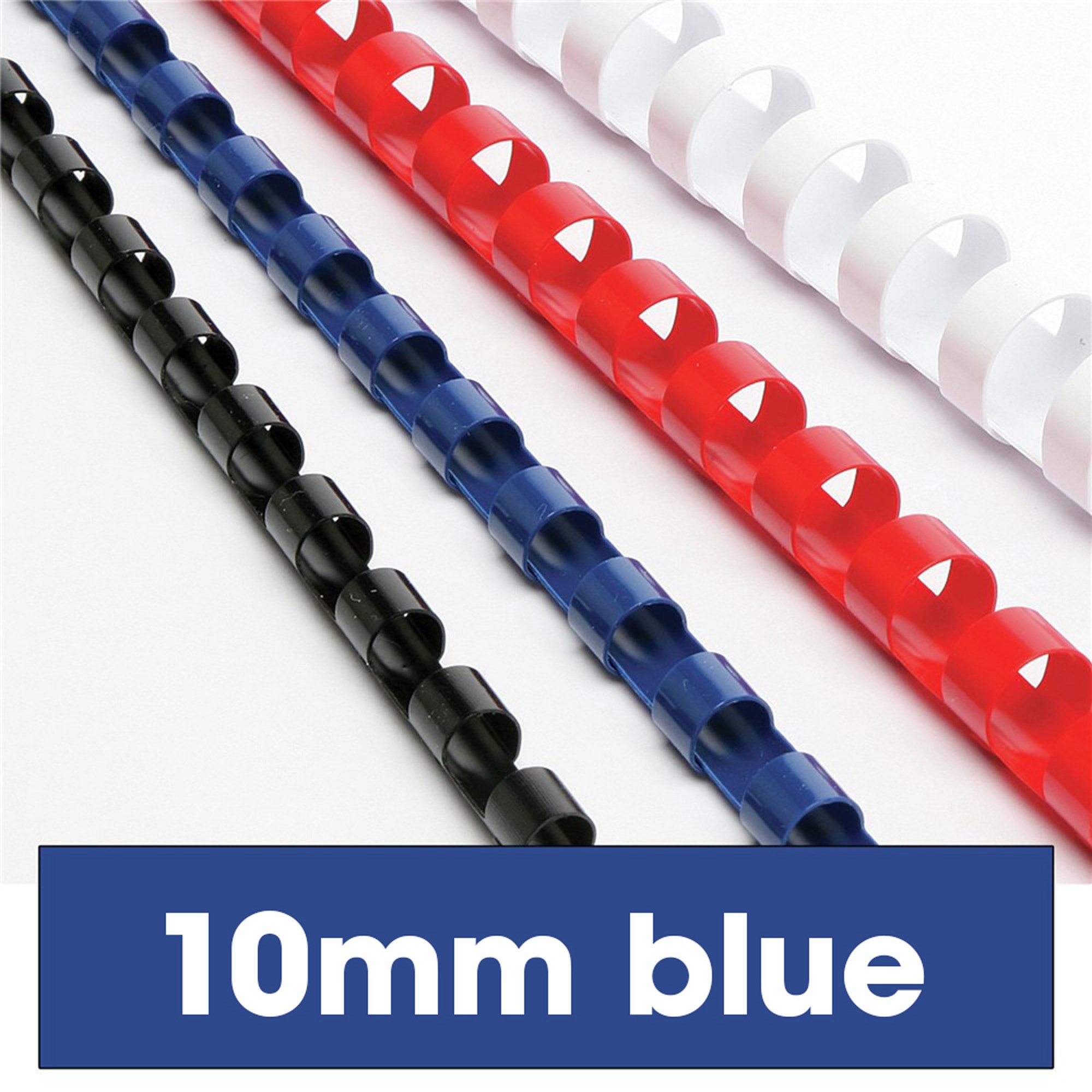 Rexel Plastic Binding Comb 9.5mm 21 Loop 60 Sheets Capacity Blue Pack  Of 100