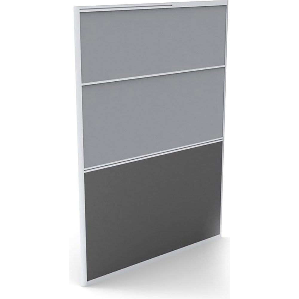 Rapidline Rapid Screen 1200W x 30D x 1650mmH Grey Fabric / Ironstone Base