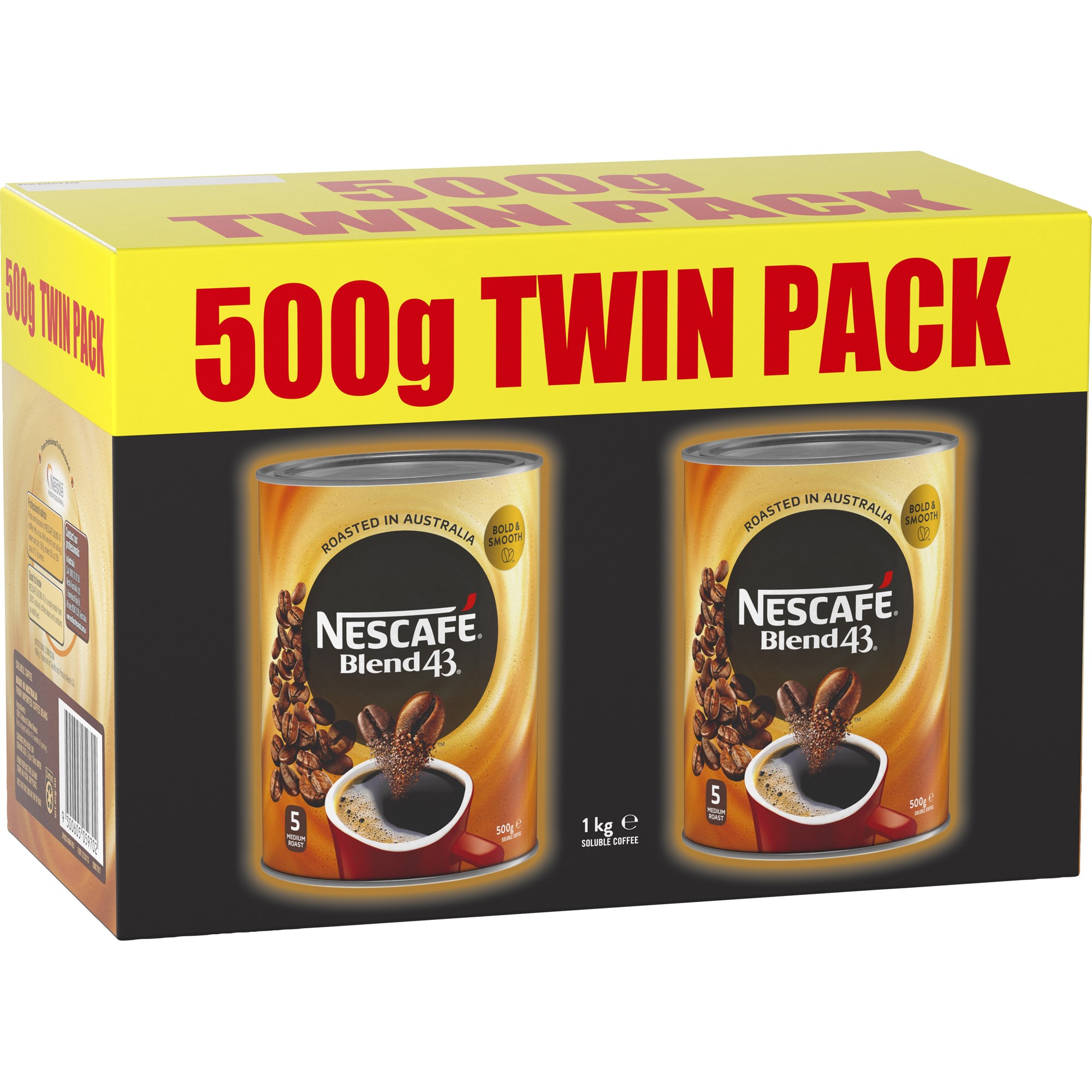 Nescafe Blend 43 Instant Coffee 500gm Can Pack Of 2