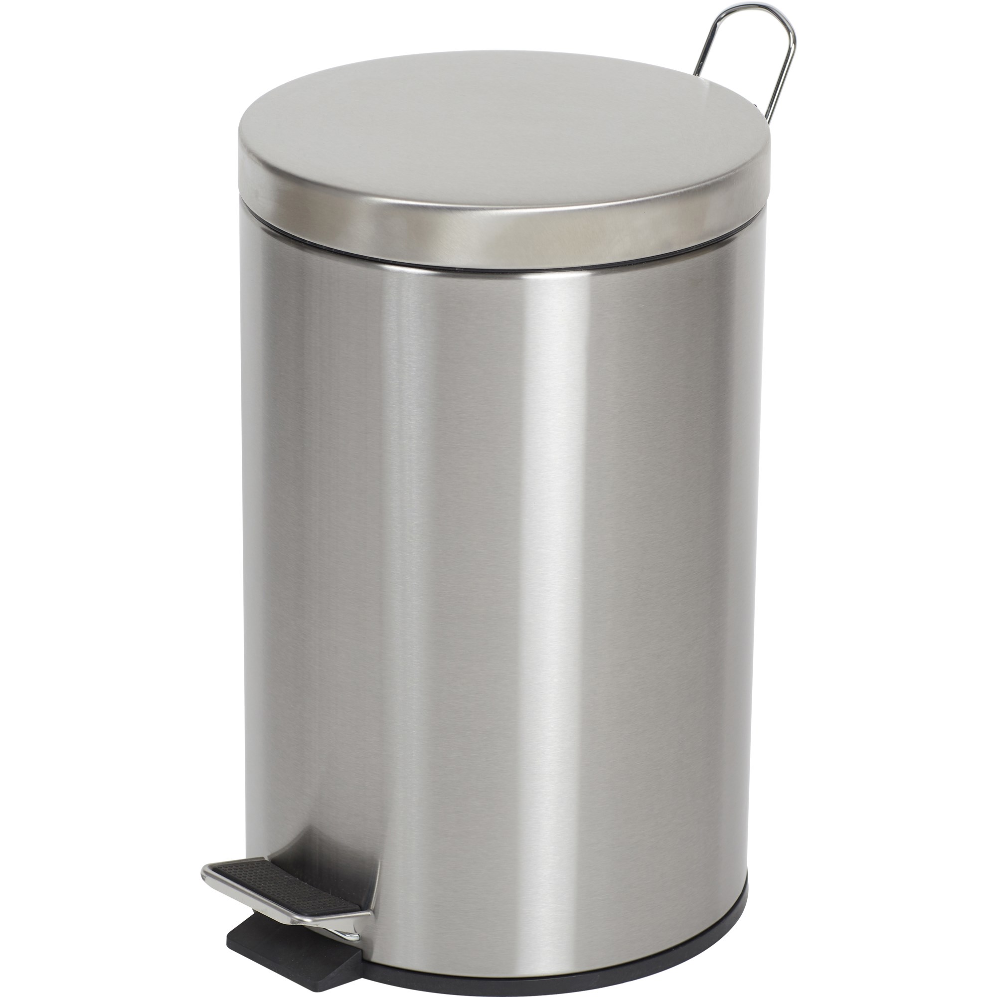 Compass Round Pedal Bin 12 Litres Stainless Steel