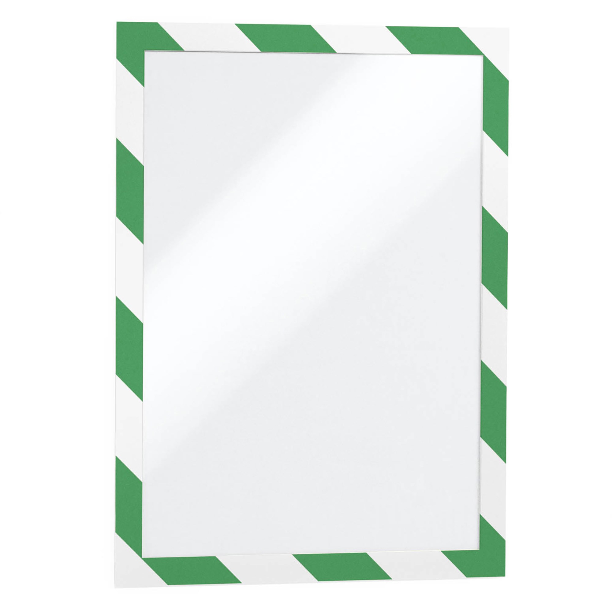 Durable Duraframe Security Self Adhesive Info Frame A4 Green/White Pack  Of 2
