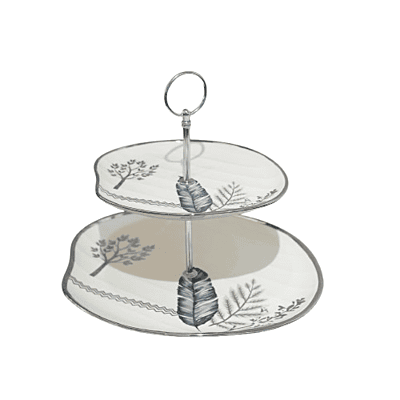 مضيفة طبقتين فضي