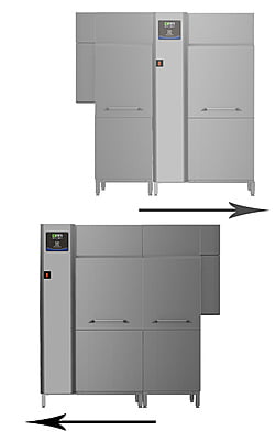 535123 DUAL RINSE RT, 250R/H, ELECTRIC, LtoR, 220-240V/ 3/ 60HZ