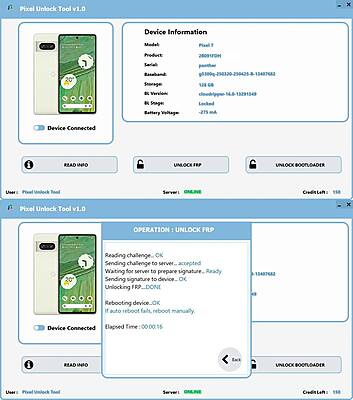 Créditos Google Pixel Unlock 1 - FRP y Liberación