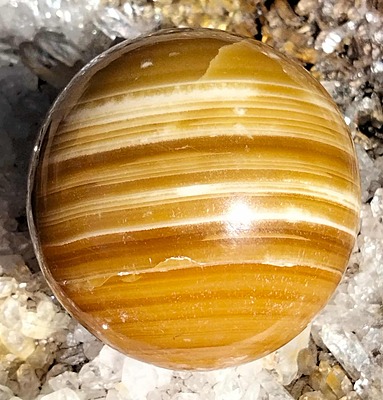 Yellow Calcite Sphere (India) 50-53mm