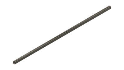 Orange  Tube 54" x 1" x 1"