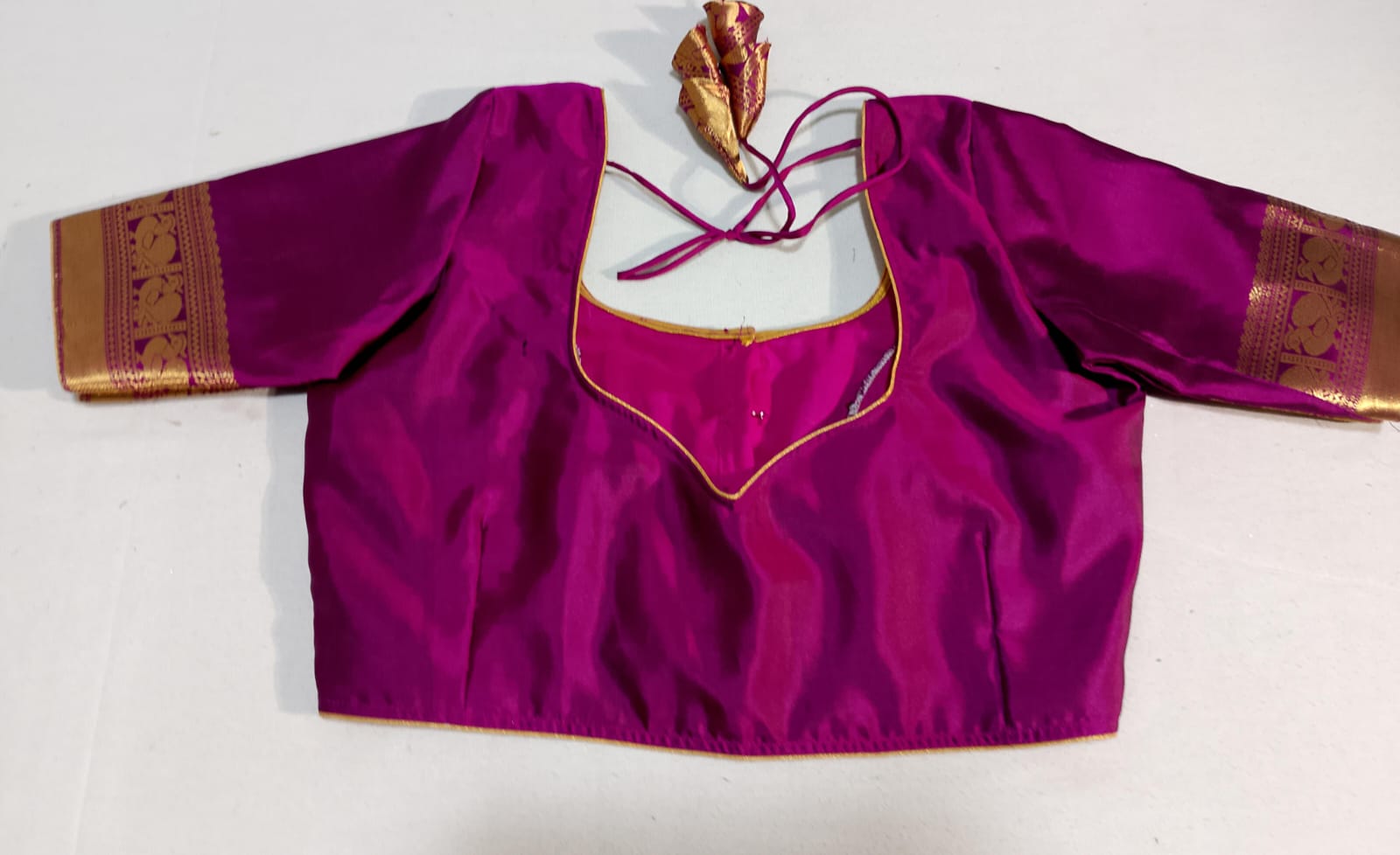 C171: Ready To Ship Beautiful Moonga Crepe Silk Saree With Stitched Blouse C171: Ready To Ship Beautiful Moonga Crepe Silk Saree With Stitched Blouse