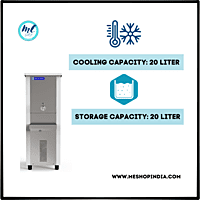 Person filling a glass with water from a Blue Star NST2020 water cooler. Person filling a glass with water from a Blue Star NST2020 water cooler.