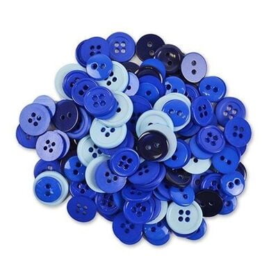 Bottoni Decorativi Colorati Var. Blu 405