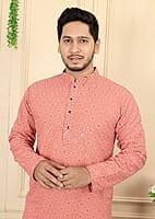 B1009: Men Chikankari Kurta Pajama Sets B1009: Men Chikankari Kurta Pajama Sets