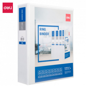DELI 5616N VIEW 2 D RING BINDER 2" WHITE DELI 5616N VIEW 2 D RING BINDER 2" WHITE