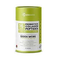 Velobiotics16 strains Probiotics Collagen Peptides  for Skin, Hair, Nails & Joints 30 Capsules