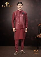 B1973: Beautiful Men Kurta Pajama Sets With Jacket B1973: Beautiful Men Kurta Pajama Sets With Jacket
