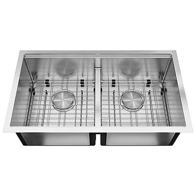 33-inch Double Equal Bowl, 16g LZ Series, Workstation 570895 33-inch Double Equal Bowl, 16g LZ Series, Workstation 570895