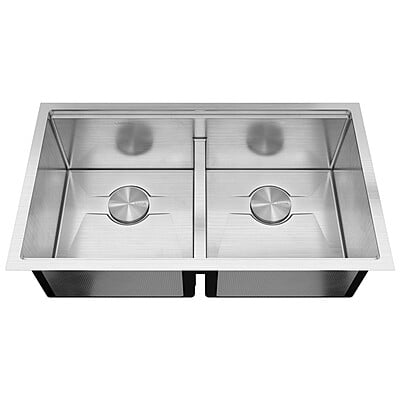 33-inch Double Equal Bowl, 16g LZ Series, Workstation 570895 33-inch Double Equal Bowl, 16g LZ Series, Workstation 570895