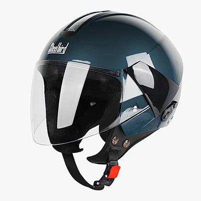 STEELBIRD SBH-5 TRIPLE NINE GLOSSY INDIGO BLUE C/V 600 MM
