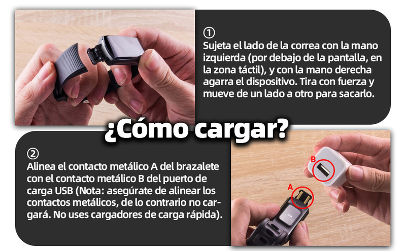 Pulsera Deportiva Inteligente con Monitor de Ritmo Cardíaco
