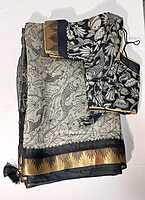 C248: Ready To Ship Beautiful Kalamkari Saree With Stitched Blouse C248: Ready To Ship Beautiful Kalamkari Saree With Stitched Blouse