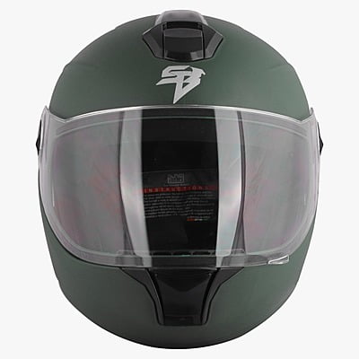 STEELBIRD SBH-11 ZOOM PLUS DASHING BATTLE GREEN C/V (L)