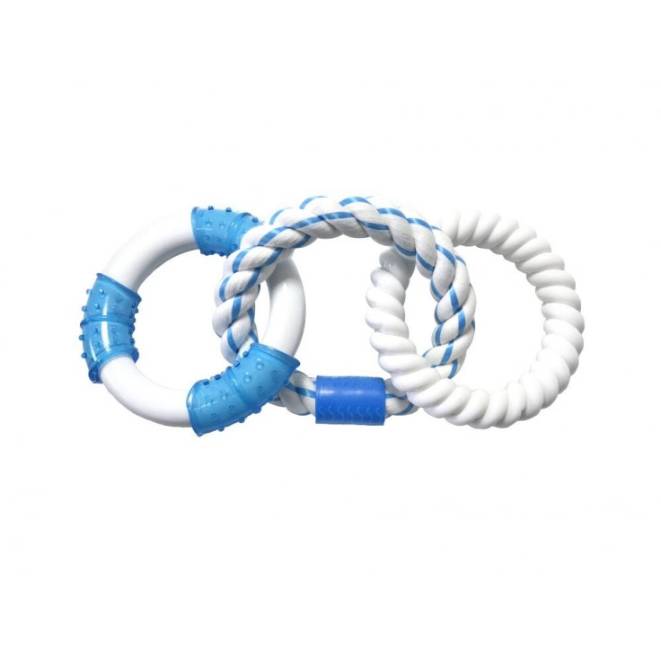 CHOMPER TRIPLE RINGS ROPE - BLUE CHOMPER TRIPLE RINGS ROPE - BLUE